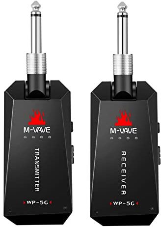 Btuty M-VAVE WP-5G Kabelloses Gitarrensystem, 5,8 g, Sender und Audio-Empfänger, wiederaufladbar, ISM-Band für E-Bassverstärker-Zubehör