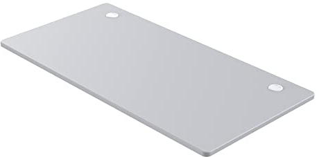 ERGOPOST Tischplatte 120x65, stabile Schreibtischplatte, Bürotischplatte 2,5 cm stark, Hellgrau/Dunkelgrau, Unibody-Technologien (120x65 cm/Hellgrau)