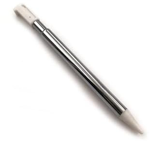 VKMKV 2 pièces Stylets Courts réglables for Nintendo 3DS DS Stylet Tactile Extensible (Color : Bianco)