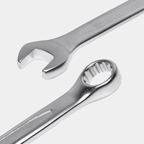 ForsagePol Maul-Ringschlüssel-Satz | 12-tlg. | 8-24 mm | inkl. Rolltasche | Gabelringschlüssel | Ringmaulschlüssel -Set