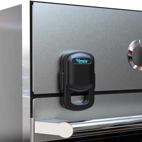 Backofen Kindersicherung [1 Stück] Ofen Kindersicherung & Kindersicherung Herd, hitzebeständige Backofentür Sicherung zum Kleben – Backofen Sicherung Baby, Herdschutz Kinder, rückstandslos entfernen