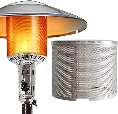 Edelstahl Terrassenheizstrahler Brenner Mesh Abdeckung für Outdoor Erdgasherd Ersatzteile und Zubehör Silber (0,3m)