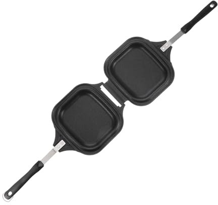UTHCLO Molde Para Hornear Sándwich Doble Molde Antiadherente De Cocina Bandeja Desmontable Para Hacer Sándwiches Herramienta De Cocina Acampar