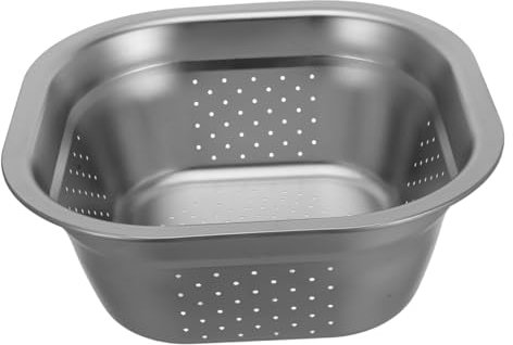 HOLIDYOYO Colador Inoxidable Grande Para Lavado De Verduras y Frutas Escurridor Multifuncional Diseño Para De
