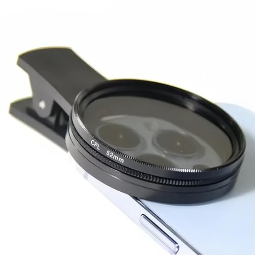 Kamerafilter – Handy-Kamera-Objektivfilter | Filter für Kameraobjektiv | Zirkular-Polarisator-Clip für Fotografie mit Hintergrundbeleuchtung und Sternenlichtreduzierung, tragbarer klarer