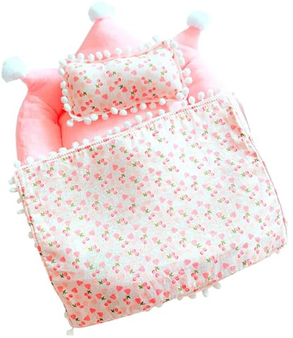 Ensemble de literie pour poupées | Kit avec oreiller et couverture pour poupées | Décoration pour jeux de rôle pour garçons et filles