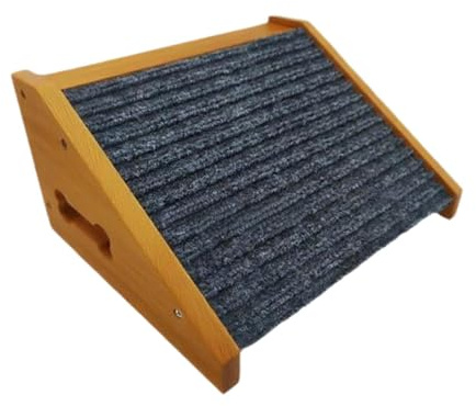 KiBcsLic Holz Haustier Rampe Leiter Hunde Kletterhilfe Haustierleiter Katzenrampe Sofa Rampe Haustier Aufstieg für Welpen Senioren Zuhause 25cmx30cmx15cm