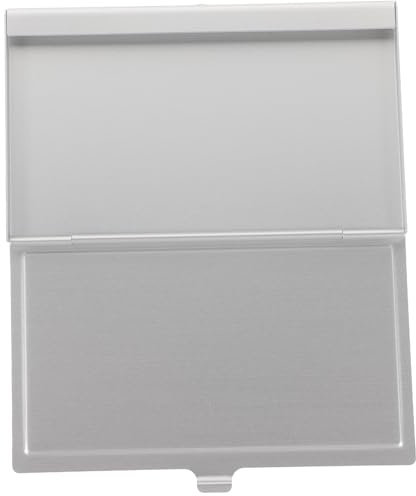 FONDOTIN Metallbox für Leere Visitenkarten aus Aluminium Wärmeübertragungsbox mit Großem Fassungsvermögen Sublimationsfähig