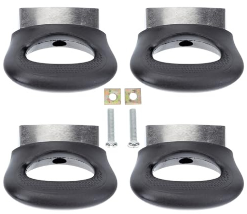Veemoon Maniglie per Pentole in Acciaio Inox 4 Pezzi, Manico Anti-scottatura per Padelle e Zuppiere, Accessori da Cucina Resistenti al Calore, Sostituzione Orecchio Laterale per Uso