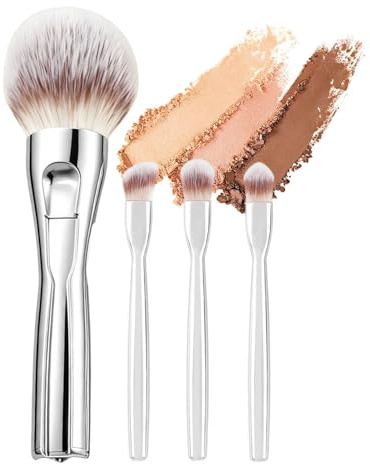 Makeupborstar i Set 4 i 1 magnetiskt skönhetsverktyg för makeup | makeupborstset För Hemmabruk, , Studio, Resor, Bröllopsförberedelser, Fotograferingar, Dejtkvällar Och Festligheter