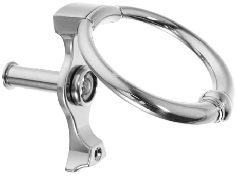 CTIRCHIU Zinklegierung Türklopfer Ring Design Klarer Klang Diebstahlschutz Fronttür Griff Modernes Türbeschlag Einfache Montage für Haustüren Diverse Türtypen Geeignet