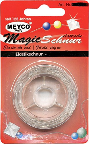 Elastische Magic-Schnur transparent, 0,6mm x 10m.