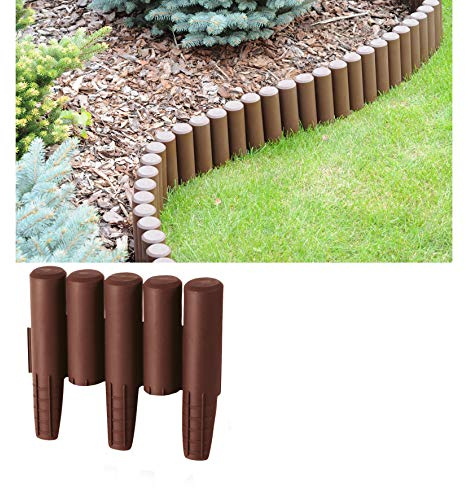 Palisade BRAUN 2,7 m strandkant gräsmatta kantsten