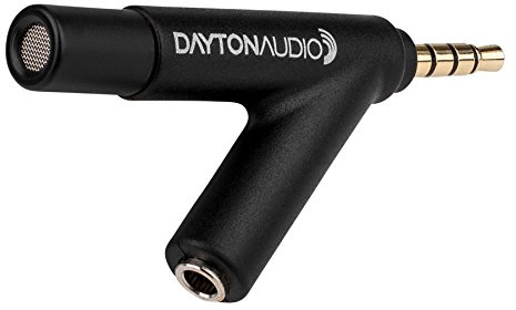 Dayton Audio iMM-6 Calibrated Measurement Microphone for iPhone, iPad Tablet and Android,Black