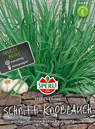 Sperli Gemüsesamen Schnitt-Knoblauch Knolau, grün