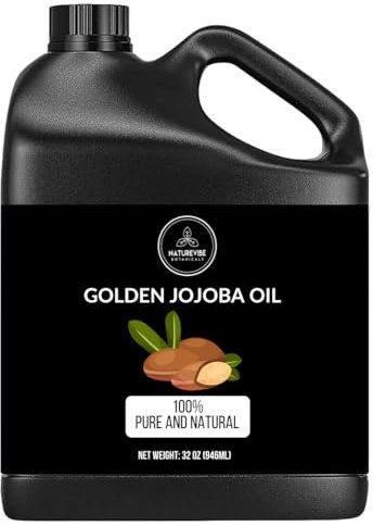 Naturevibe Botanicals Jojoba Oil 946ml | 100% Pure and Natural | Great for Skin Care and Hair Care