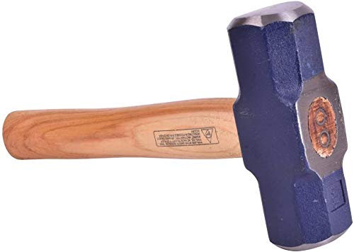 Kosma 3 Lb Double Face Sledge Hammer | Forged Induction Hardened Steel Head with Hickory Wood Handle