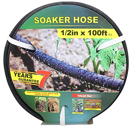 Taisia 1/2 Tropfschlauch Durchmesser bleifrei spart 70% Wasser perfekte Lieferung Wasser tolles Garten Blumenbeet (1-0,6-30,5m)