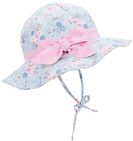 Durio Sonnenhut Baby Mädchen Jungen Kinder Sonnenschutz UPF 50 Sommer Kinderhut Fischerhut mit Breite Krempe
