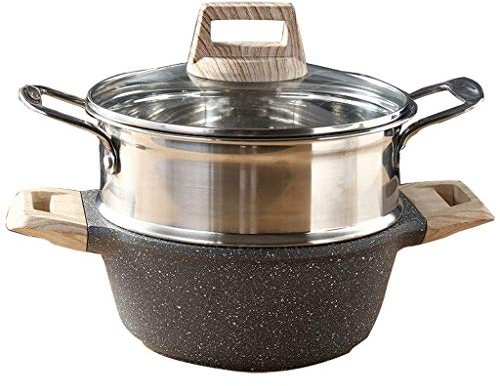 304 Maifan Stainless Steel steam Stone, Non-Stick pan, The Upper Part of a steam Pot of Soup, Lid Induction hob Plate of Absorbent Glass jar