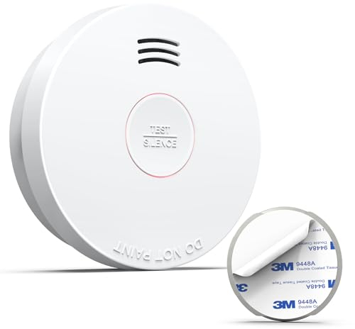 Putogesafe Rauchmelder, 10-Jahres-Feuermelder, Brandmelder mit eingebauter 10-Jahres-Lithiumbatterie, Feueralarm nach EN 14604 Zertifiziert, Brandschutz für Zuhause, 525, 1 Stück