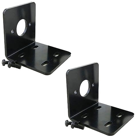 LINSYRC 2-Pack RC Motor Base Metal L-Shape Motor Mounting Holder Fixed Seat Bracket for 775 755 Motors (for 775 Motors)