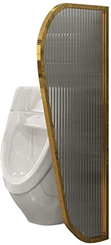 MObyat Schamwand,Urinal-Trennwand, Raumteiler, Badezimmer-Sichtschutz, Heimdekoration, Trennwand, Wandteiler aus gehärtetem Glas, durchscheinende Sichtschutzwände, kommerziell