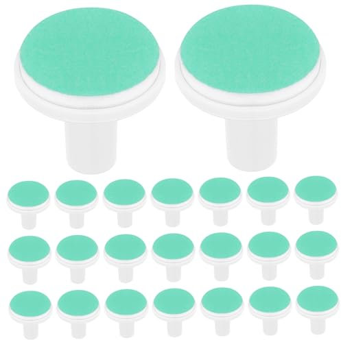 Housoutil 24 Stück elektrische Nagelfeile Baby-Ersatzpads, grüne Baby-Nagelfeile elektrische Ersatz, gefrostete Baby-Nagelknipserklingen, geeignet für Standard-Baby-Nagelfeilen ab 12 Monaten