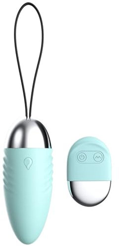 Bolas Chinas con Mando, Vaginal Huevo Vibrador Mando a distancia para la Estimulación del punto G de silicona suave, Juguetes Sexuales para Adultos para las Mujeres, Bola Pélvicas (green)