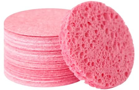 20 Piezas Esponjas Faciales Comprimidas, Esponjas Desmaquillantes de Celulosa, Redonda Desmaquillante Belleza Esponja, Esponja de Limpieza Facial Reutilizable, Para Spa, Eliminación de Maquillaje