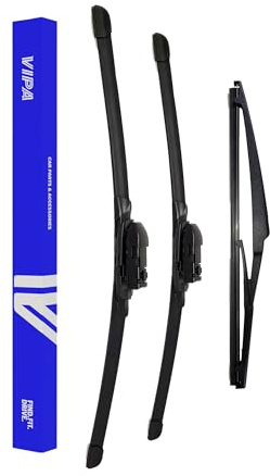 Vipa Car Parts Premium Wiper Blade Set | fits: Mazda Mazda6 Estate (Jul 2018 Onwards) | All-Weather Performance | Durable, Streak-Free Windshield Wipers | Easy Installation
