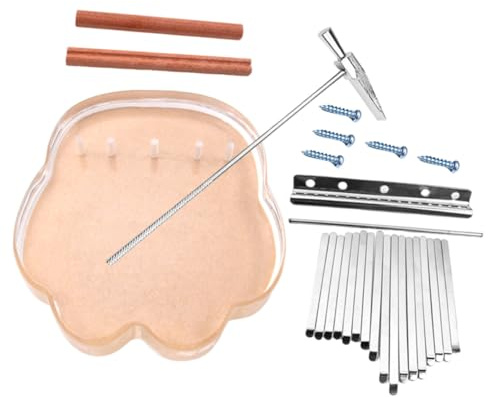 BESTonZON 17-tasten Kalimba Satz Kleiner Musikinstrument für Anfänger Einfach zu Bauen