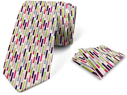 Wpamlrta Juego de corbata para hombre, color morado fucsia, pañuelo para novio, fiestas, bodas y todas las ocasiones, Fucsia Lima, Taille unique