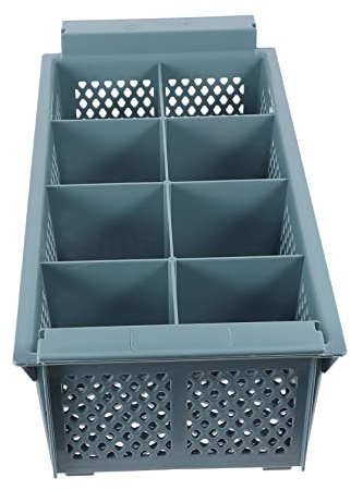 Cestello Posate di Ricambio per Lavastoviglie, Plastico | 8 Scomparti, per Cucina e Ufficio, per Utensili e Accessori, Soluzione Compatta