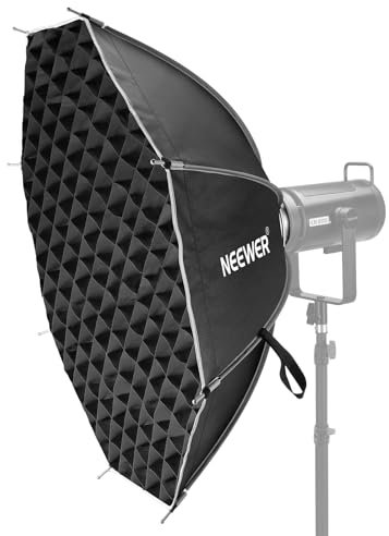 NEEWER 95cm Achteckige Octagonal Softbox, Quick Release Soft Box mit Bowens Mount Adapter Diffusor Gitter Tasche, für RGB CB60 CB60B CB200B MS60B MS60C MS150B Vision 4 Q4, kompatibel mit Godox, NS91P