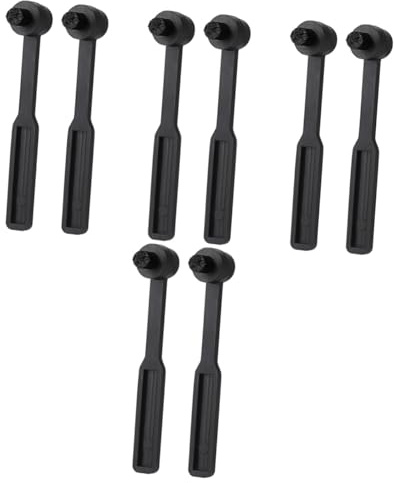 Toyvian 8 Stk Nadelreinigungsbürste Schallplattenbürste Schallplatten-reinigungsset Schallplattenreiniger Nadelreiniger Zubehör Für Schallplatten Stiftreinigungsbürste Black Plastik