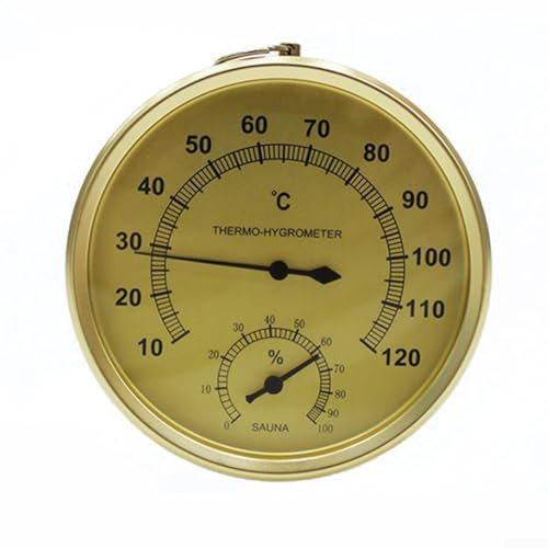 Sauna Thermometer, 2 In-1 Thermometer and Hygrometer, Digital Garden Thermometer, Accurate Measurement of Temperature and Humidity