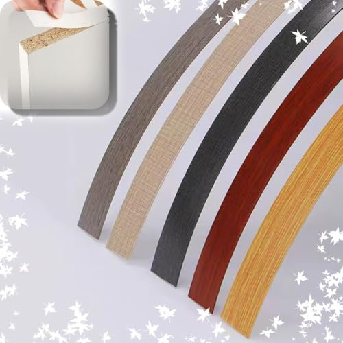 ZIUSFAC Flexible Kantenumleimer Möbelkantenband 5cm X10m Kantenband PVC Furnierkantenverkleidung Holzplatte Kantenschutz Für Regalbrett Bettkanten Furnier(Silver Silk Oak)