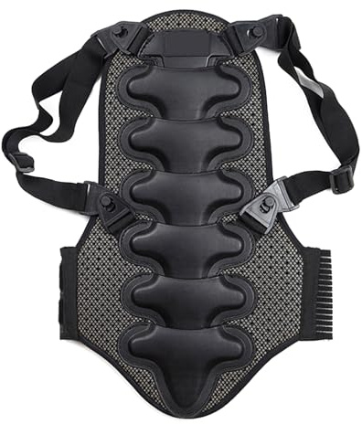 Protector de espalda para la columna vertebral, soporte de espalda para adultos, equipo de protección para esquí, snowboard, patinaje, patinaje