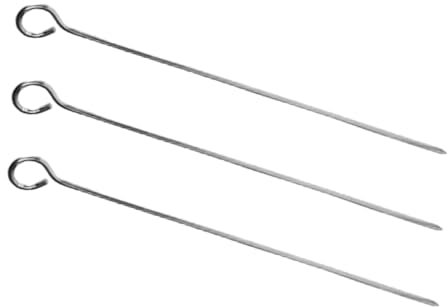 VICASKY Lot de 3 porte-brochettes pour barbecue - Pour suspendre des kebabs - Réutilisables - Pour le camping et les barbecues