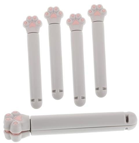DIYEAH 6pcs Cat Claw Sealing Clip Cute Bag Clip Food Bag Plastic Sealing for Snack Bread