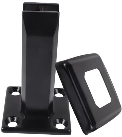 Homoyoyo Glass Clip Accessories Glasses Clips Clamp Stair Multifunctional s for Railing s Balcony Holder Industrial s Black Stainless Steel