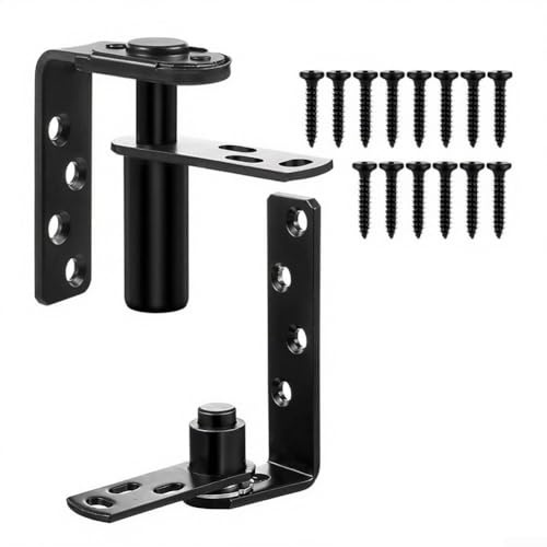Bisagra doble oscilante para puerta de salón de acero inoxidable 304 con función de retorno automático para puertas de arco superior y persianas en ajustes de cafetería (L)