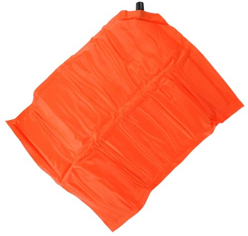 GANAZONO Cojín Inflable para Sentarse Almohadilla Camping Resistente al Agua Aislante Picnic Portátil Asiento para Viajes y Actividades al Aire Ligero y Naranja