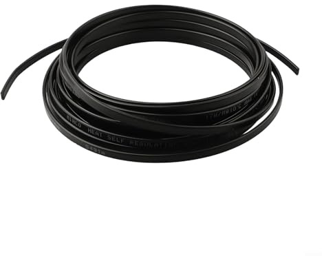 Câble chauffant auto-régulant pour protection contre le gel du toit et de la gouttière, contrôle PTC, ruban thermique électrique 17 W/m, 220 V, 5 à 100 m de longueur (8 m)