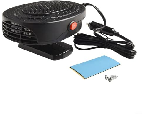 Chauffage soufflant de voiture 12 V 150 W avec support réglable à 360 degrés pour un positionnement flexible dans l'intérieur du véhicule