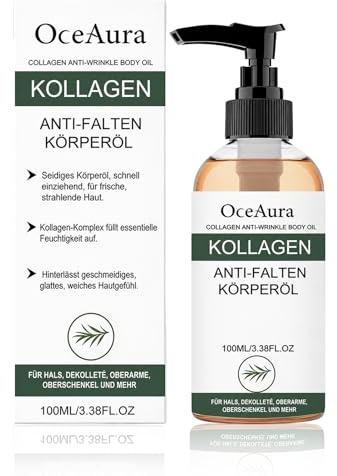 Olio Corpo Lifting al Collagene,Collagen Lifting Body Oil per Massaggio,Olio Nutriente Per Pelli Mature,Anticellulite,Rassodante,Illuminanti,Idratante