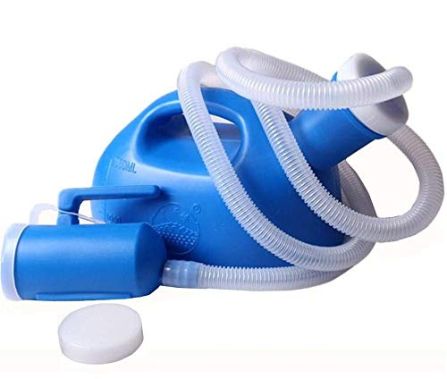urinflaska, Urinflaskor, Bärbara urinaler for män, Spillsäker 1200 ml for sjukhus, inkontinens, utomhus, bil, resor(Blue)