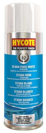 Hycote Peinture en aérosol pour Voiture à séchage Rapide, Van Ford White, 400 ML
