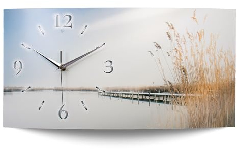 Kreative Feder Chill Out Designer Funk Wanduhr Funkuhr modernes Design * Made in Germany* WA138F
